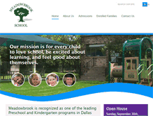 Tablet Screenshot of meadowbrook-school.com